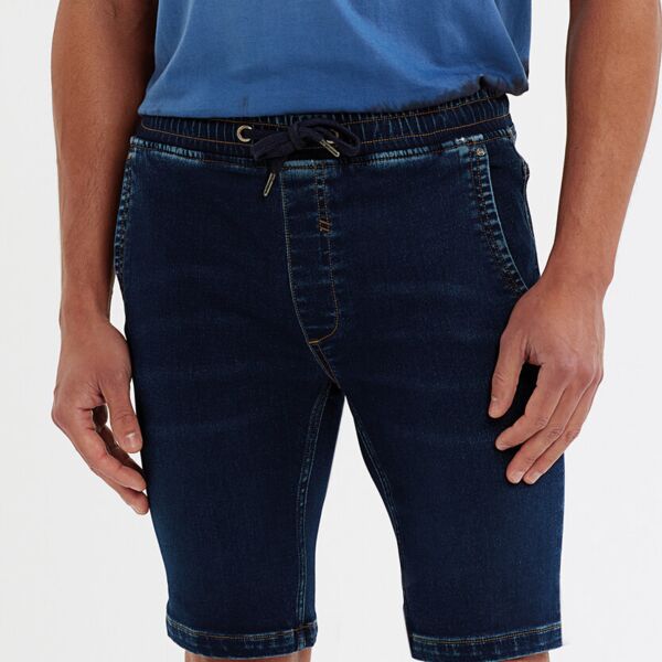 Men’s denim drawstring shorts Thumbnail