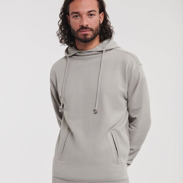 Pure organic high collar hooded sweatshirt Thumbnail
